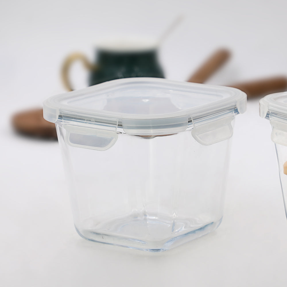 Parka Borosilicate Square Container 1 L - Set of 1 Pcs