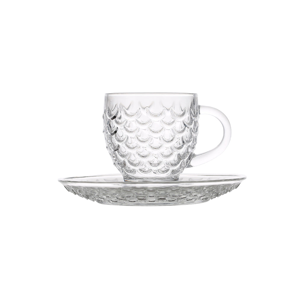 (CF241/L12) Cup & Saucer 160 ML - Set of 12 Pcs 6 Cup & 6 Saucer