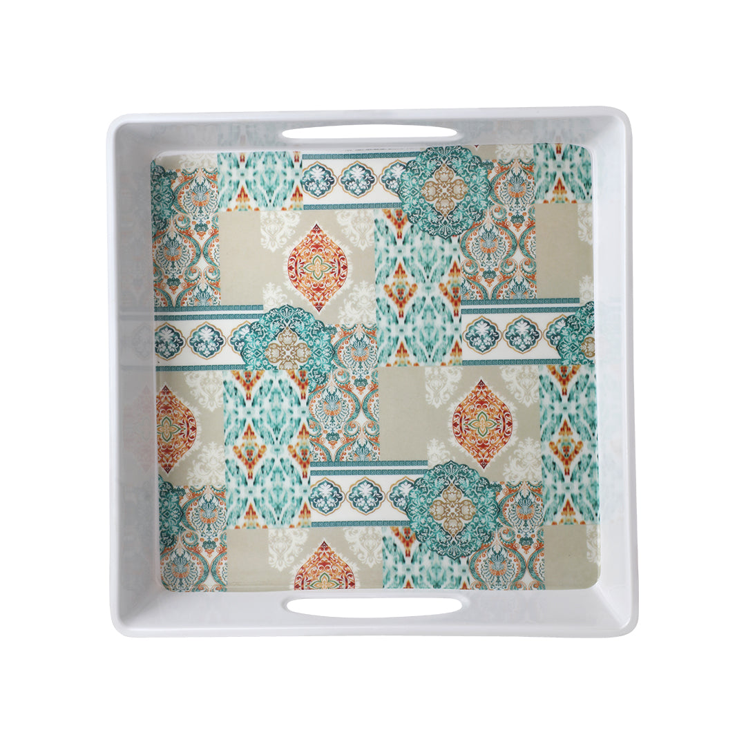 Gardenia Melamine Tray Large – Set of 2 Pcs – Design No. 603
