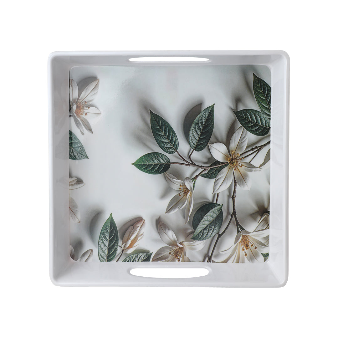 Gardenia Melamine Tray Large – Set of 2 Pcs – Design No. 605