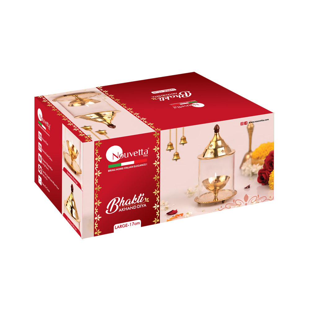 Bhakti Akhand Diya Large (17 CM)