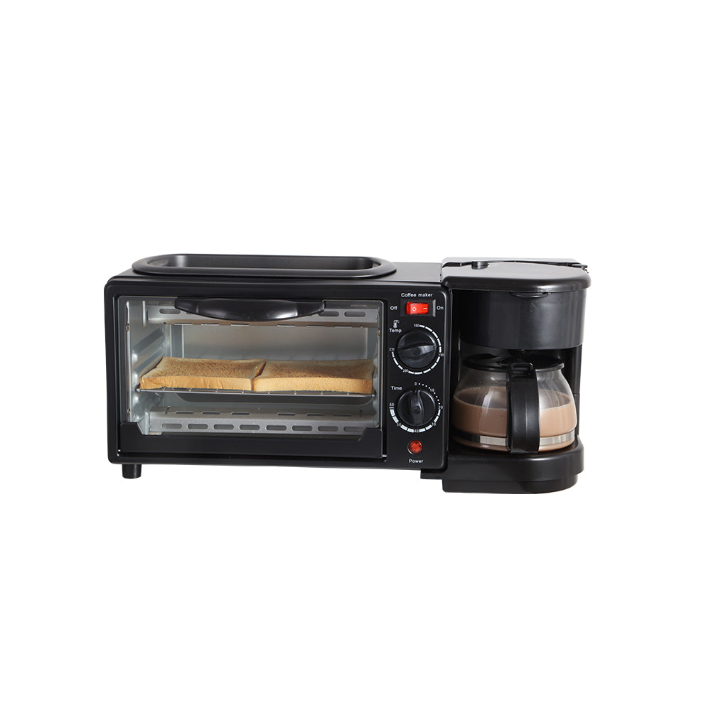 4 in 1 Breakfast Oven - Black - Set of 1 Pc