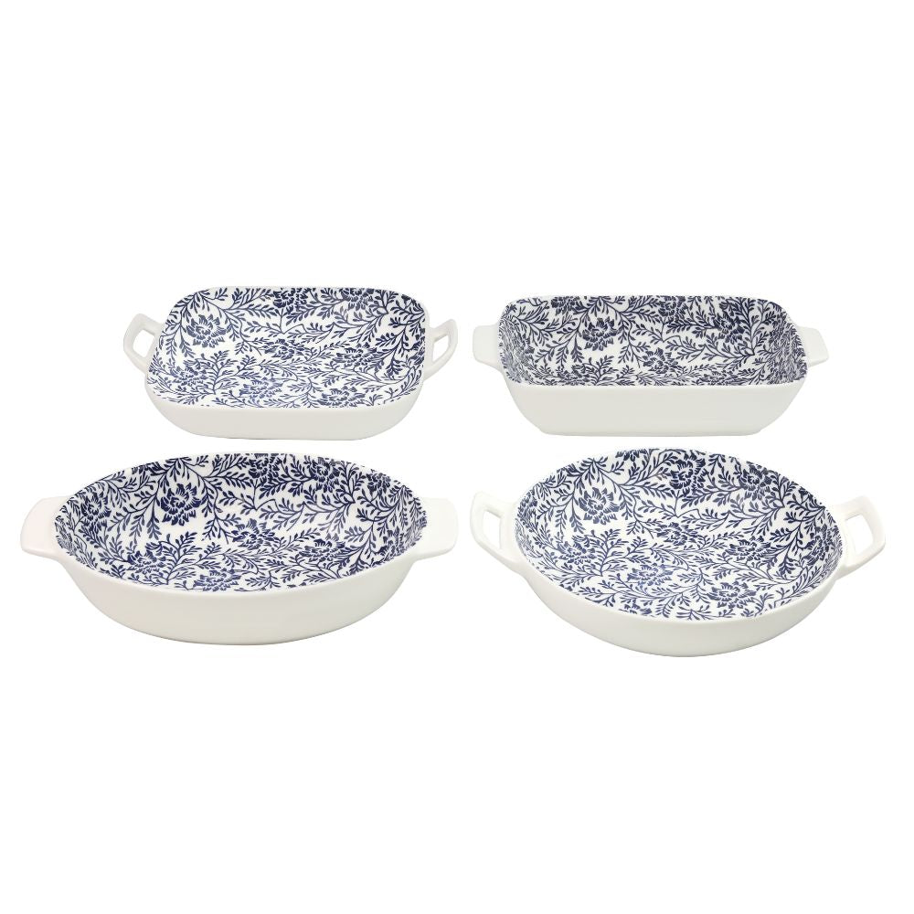 Sparton Platter With Handle Set Of 4 Pc