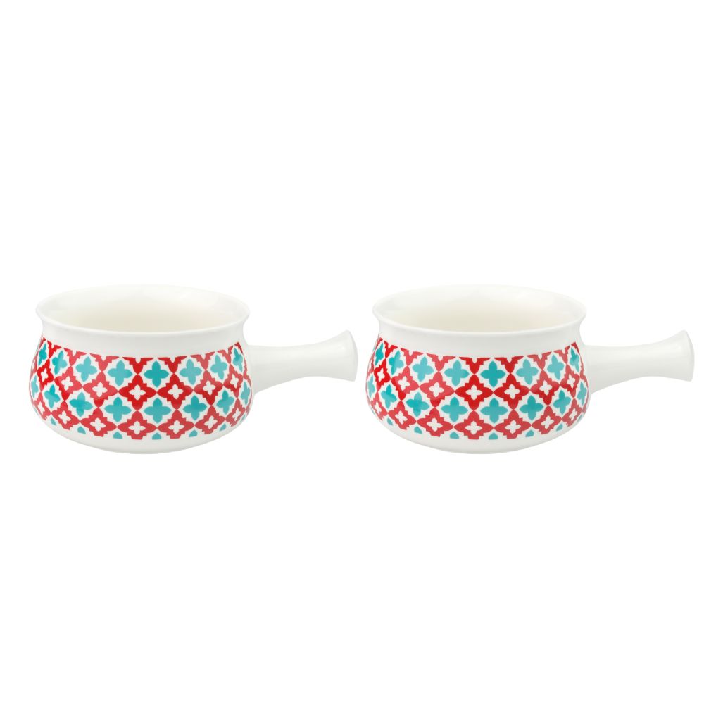 Syndra Bowl With Handle 13Cm - Set Of 2 Pc