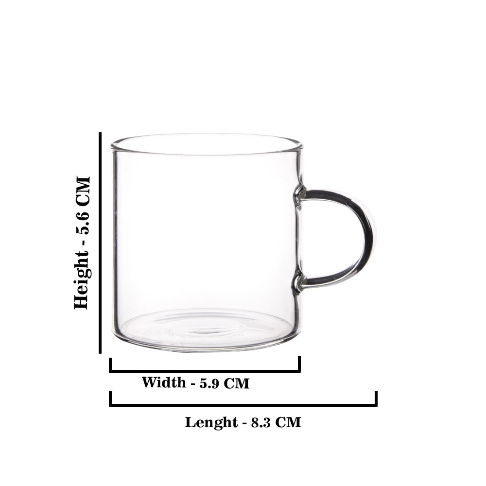 Sanjeev Kapoor - Vigo Borosilicate Mug 220 Ml - Set Of 6 Pcs