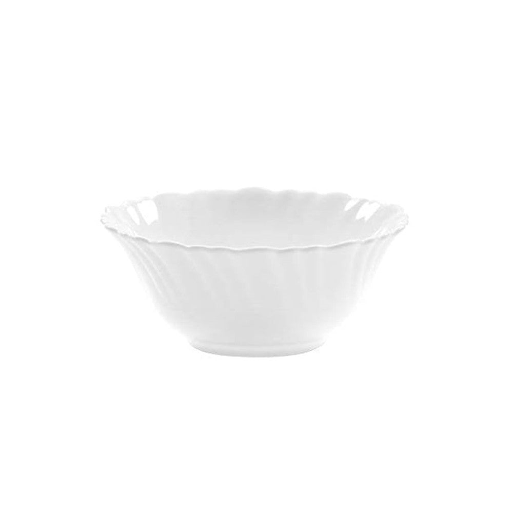 White Feston Shape Soup Bowl 5" - Set of 1 PC