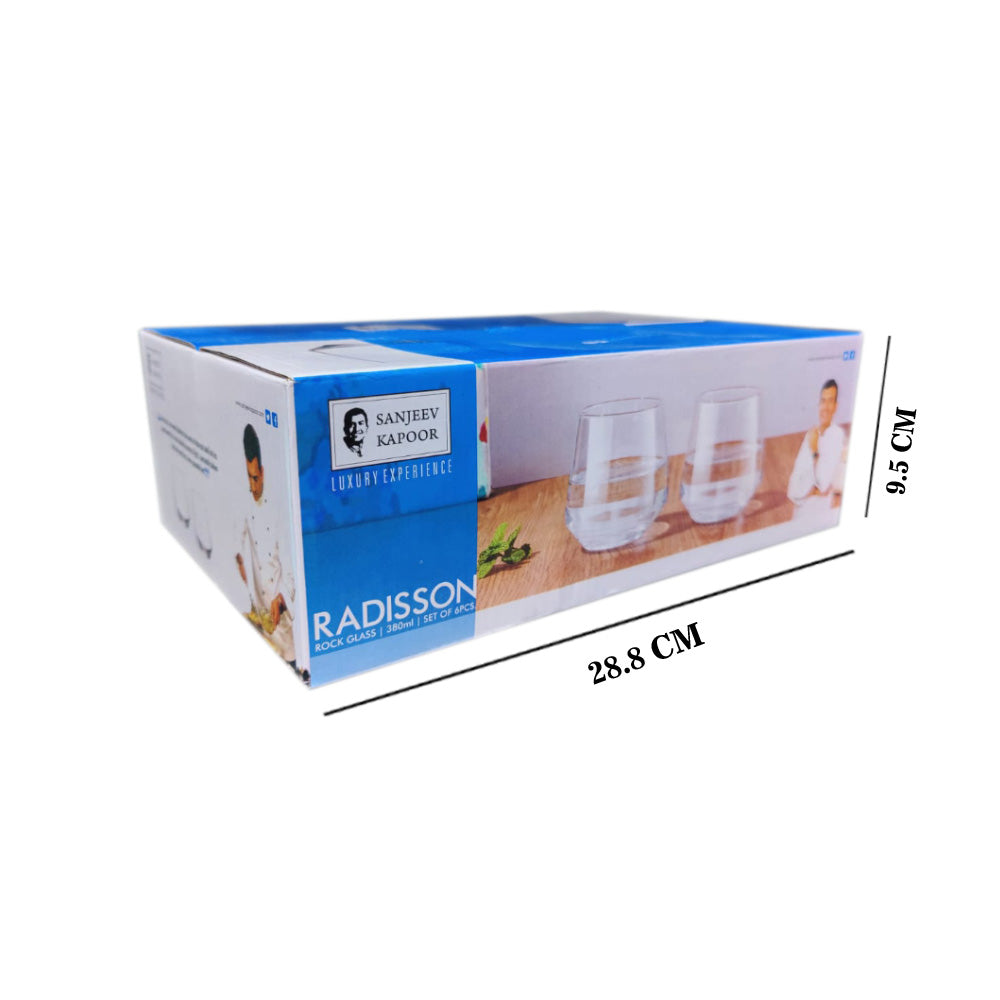 Radisson Whisky Glass 380 Ml - Set Of 6 Pcs