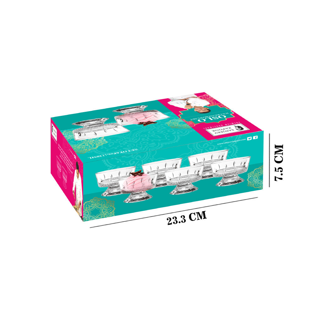 Oslo Ice Cream Bowl 120 ML - Set of 6 Pcs