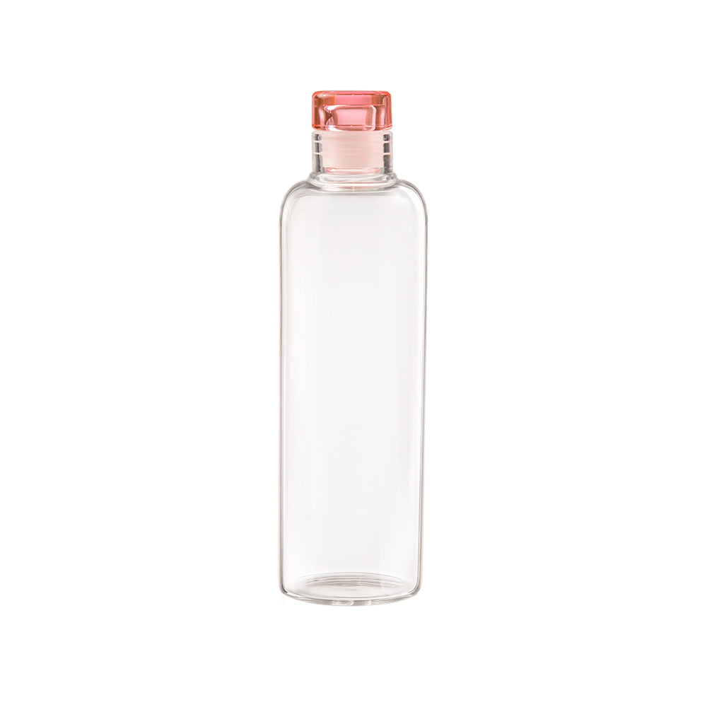 Verona Borosilicate Round Bottle with Lid - 750 ML - Pink