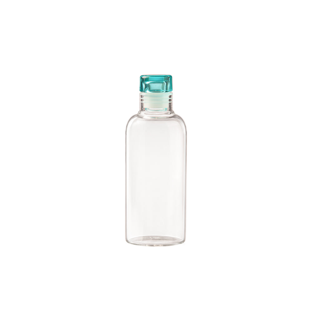 Verona Borosilicate Round Bottle with Lid - 350 ML - Sea Green