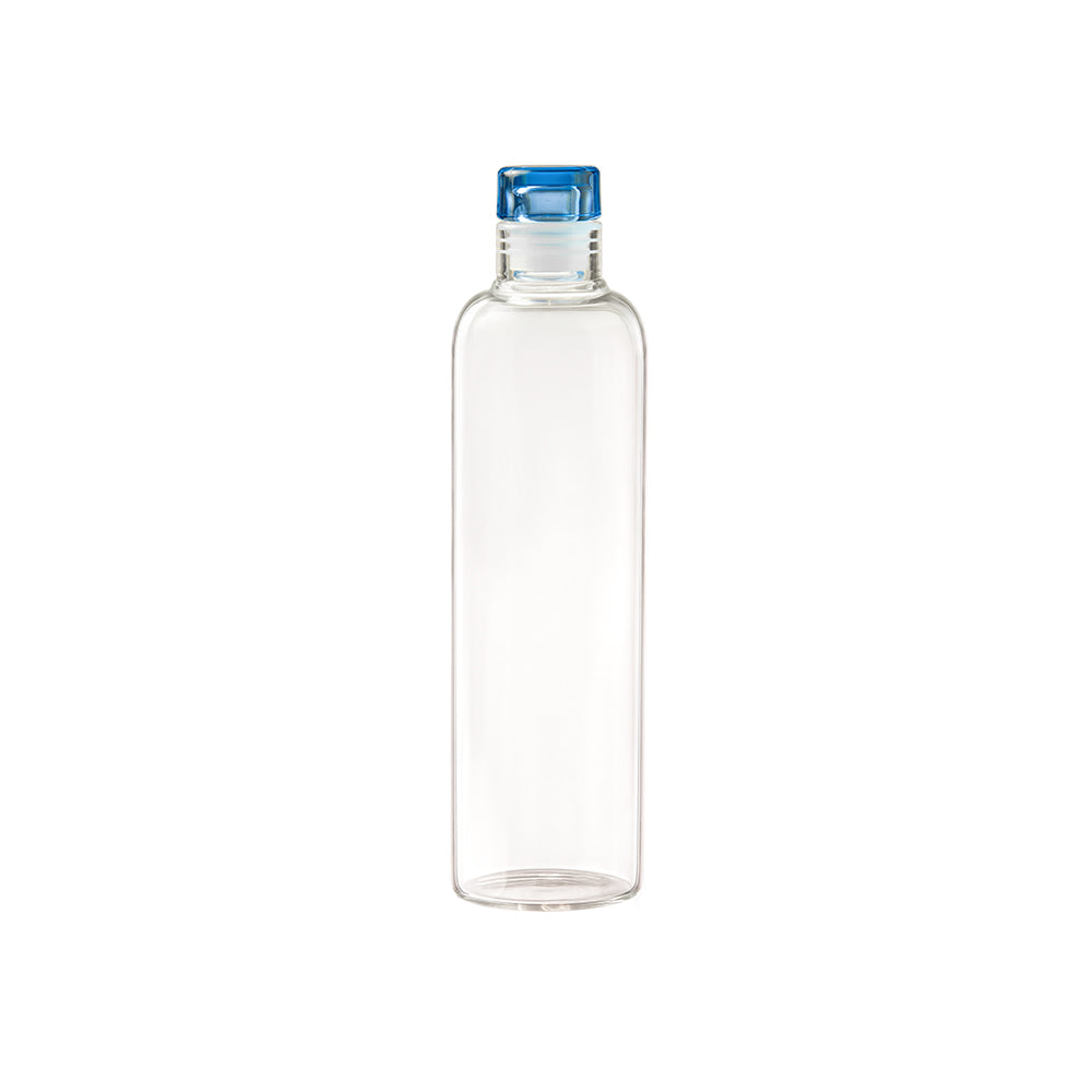 Verona Borosilicate Round Bottle with Lid - 500 ML - Blue