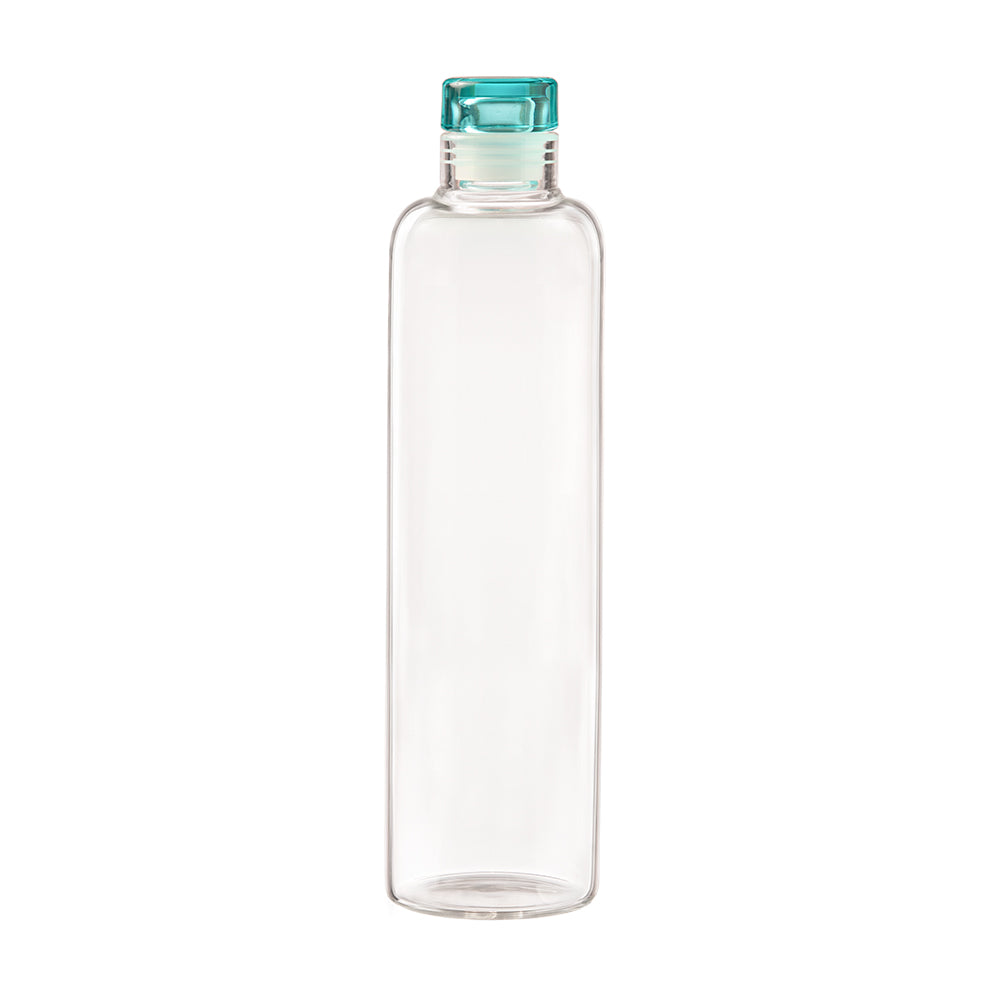 Verona Borosilicate Round Bottle with Lid - 1000 ML - Sea Green