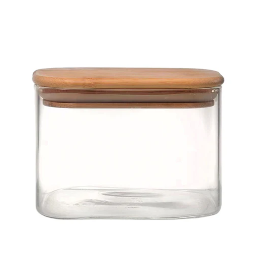Vera Borosilicate Rectangle Jar 750 ML - 1 Pc
