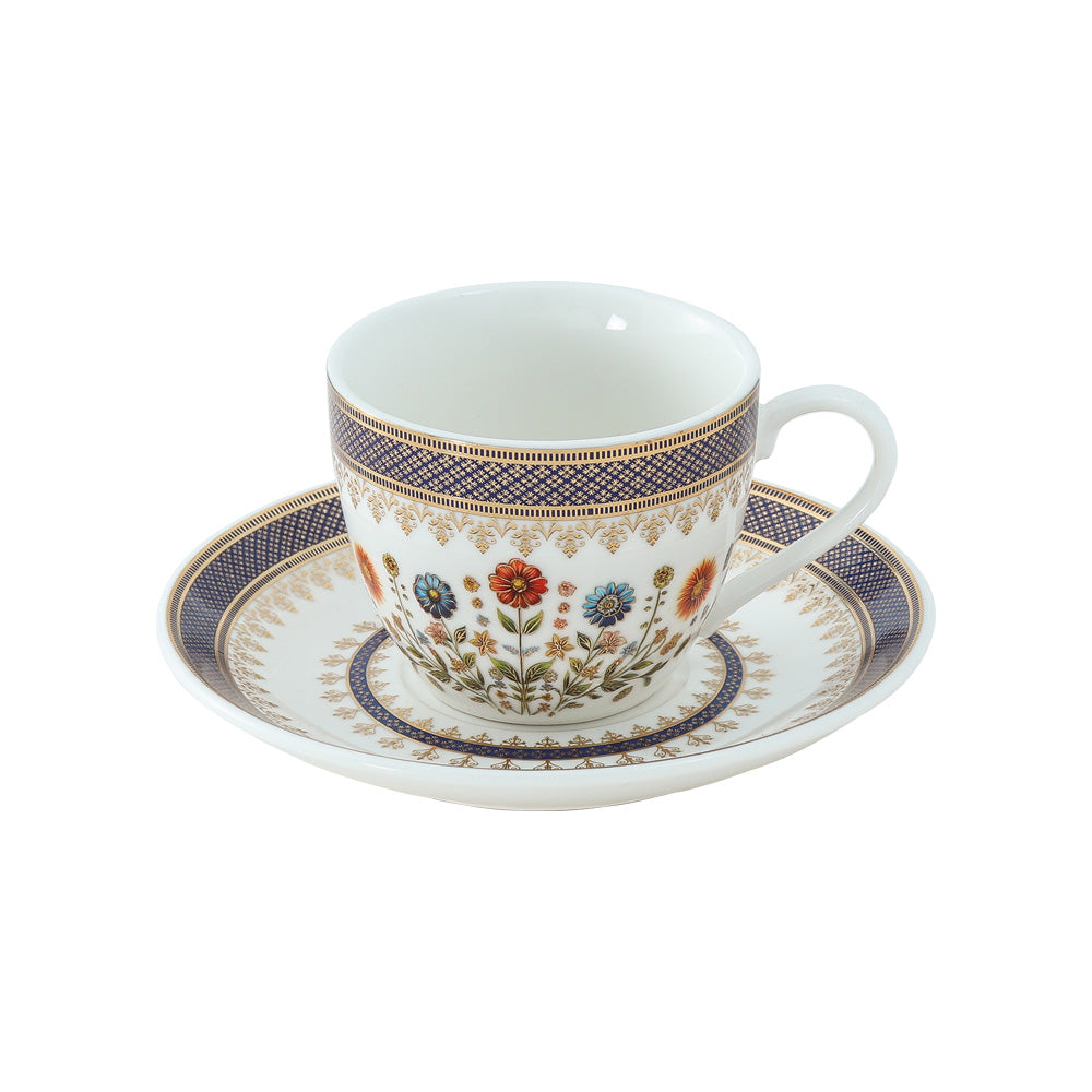 Nobel Cup & Saucer 160 Ml - Set of 12 Pcs (6 Pcs Cup and 6 Pcs Saucer)