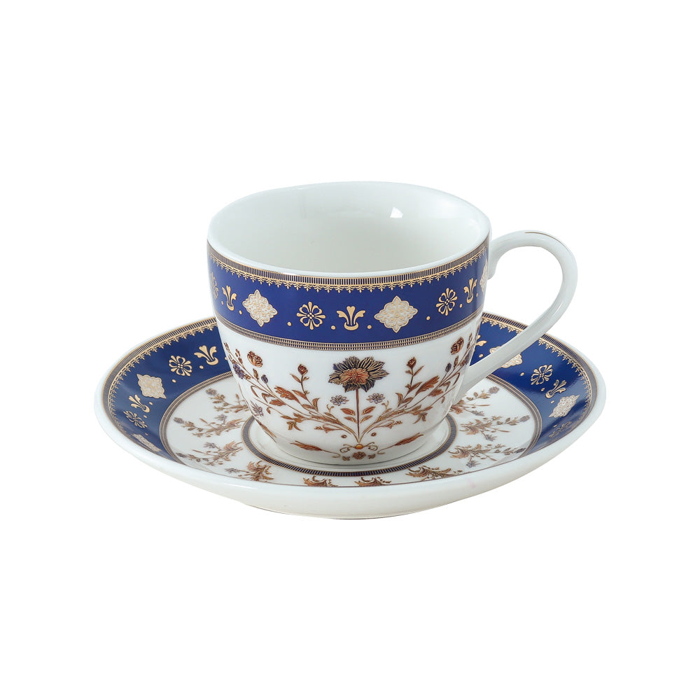 Luxe Cup & Saucer 160 ML - Set of 12 Pcs (6 Cups & 6 Saucers)