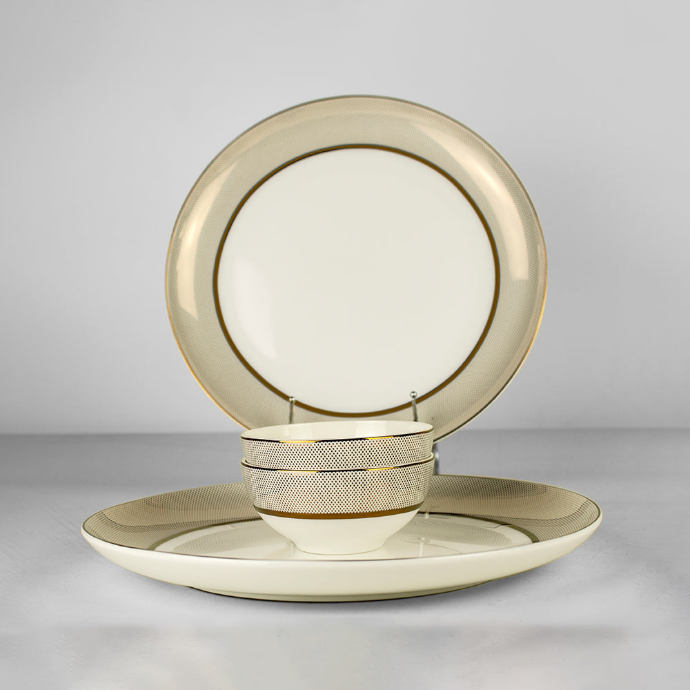 33 Pcs Premium Gold Collection Dinner Set
