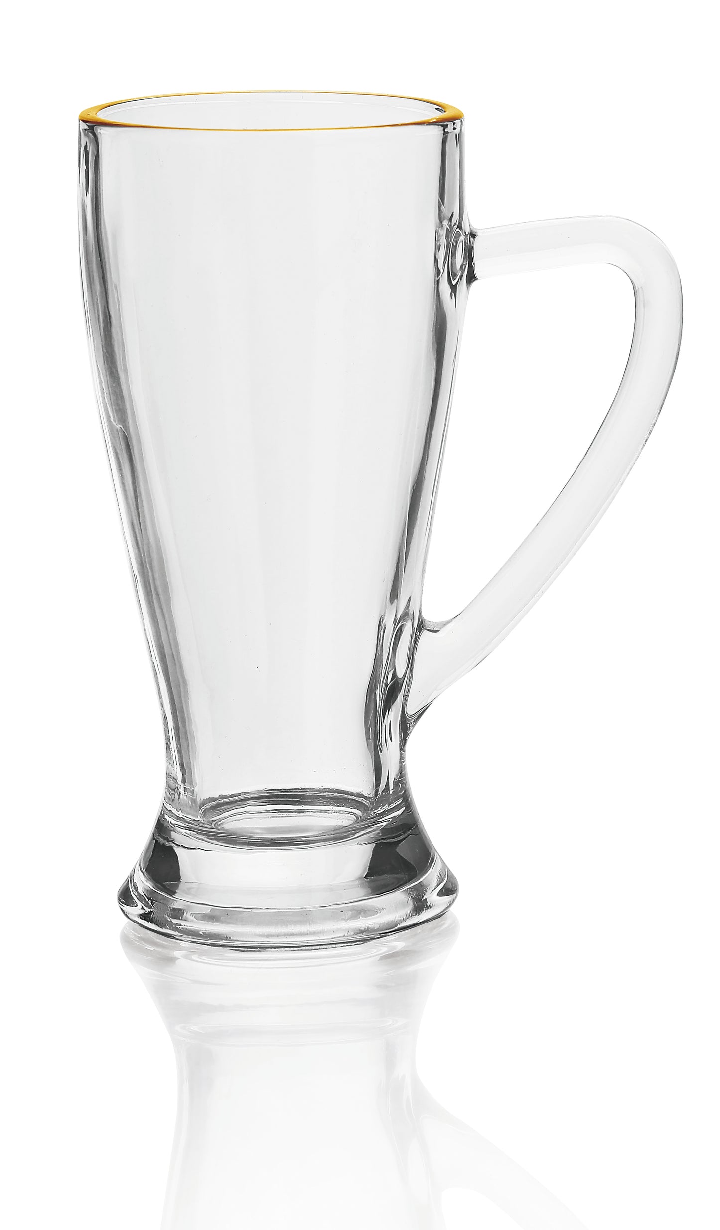 Yamasin - Florida Latte Coffee Mug 285ml Set of 4 Pcs - With Gold Line