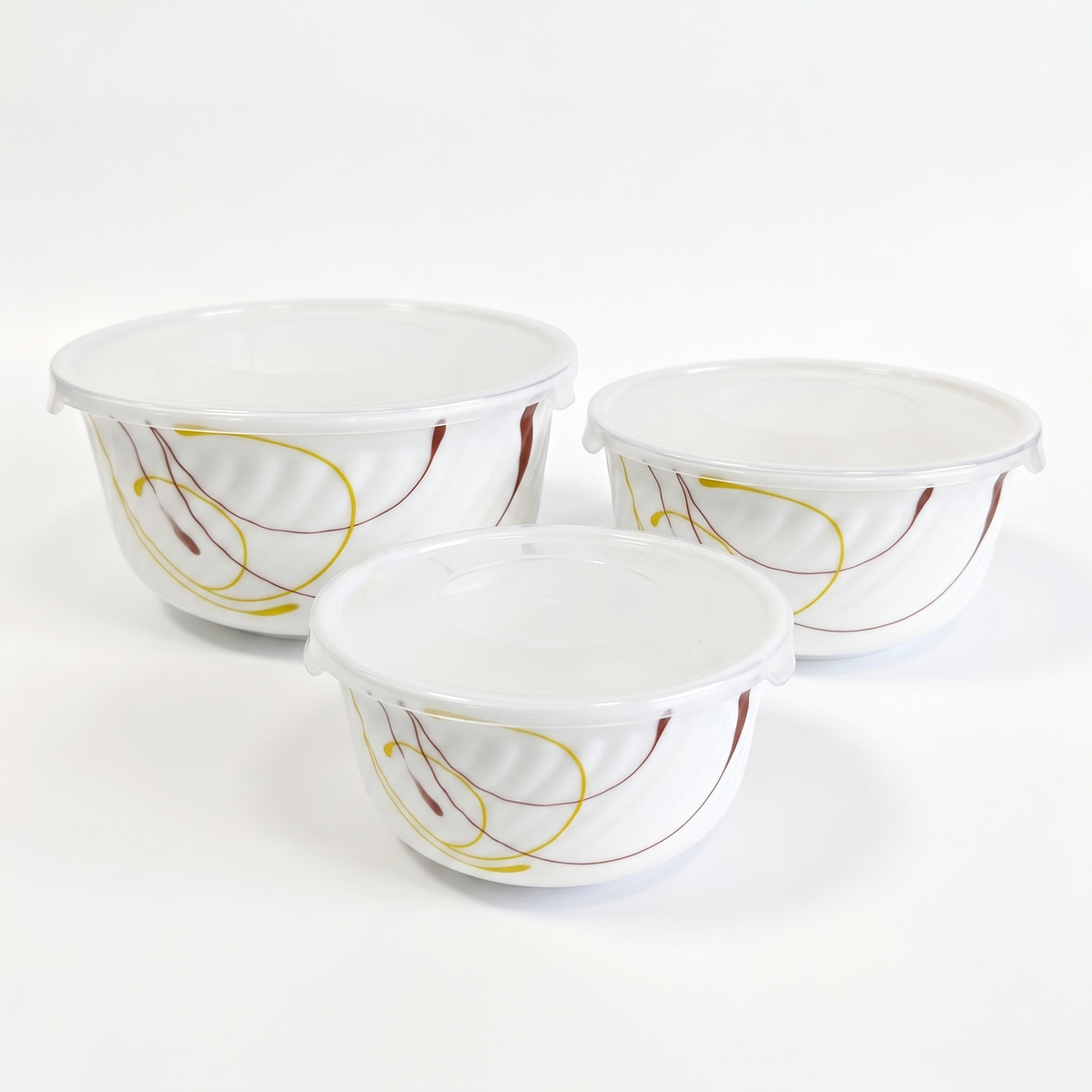 Perish Opalware Casserole Set - Set of 3 Pc