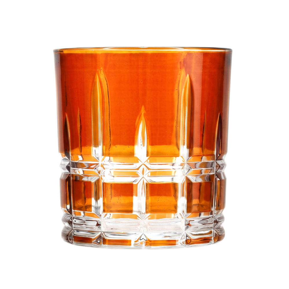 Quebec Whisky Glass-Red 330 Ml Set Of 6 Pcs