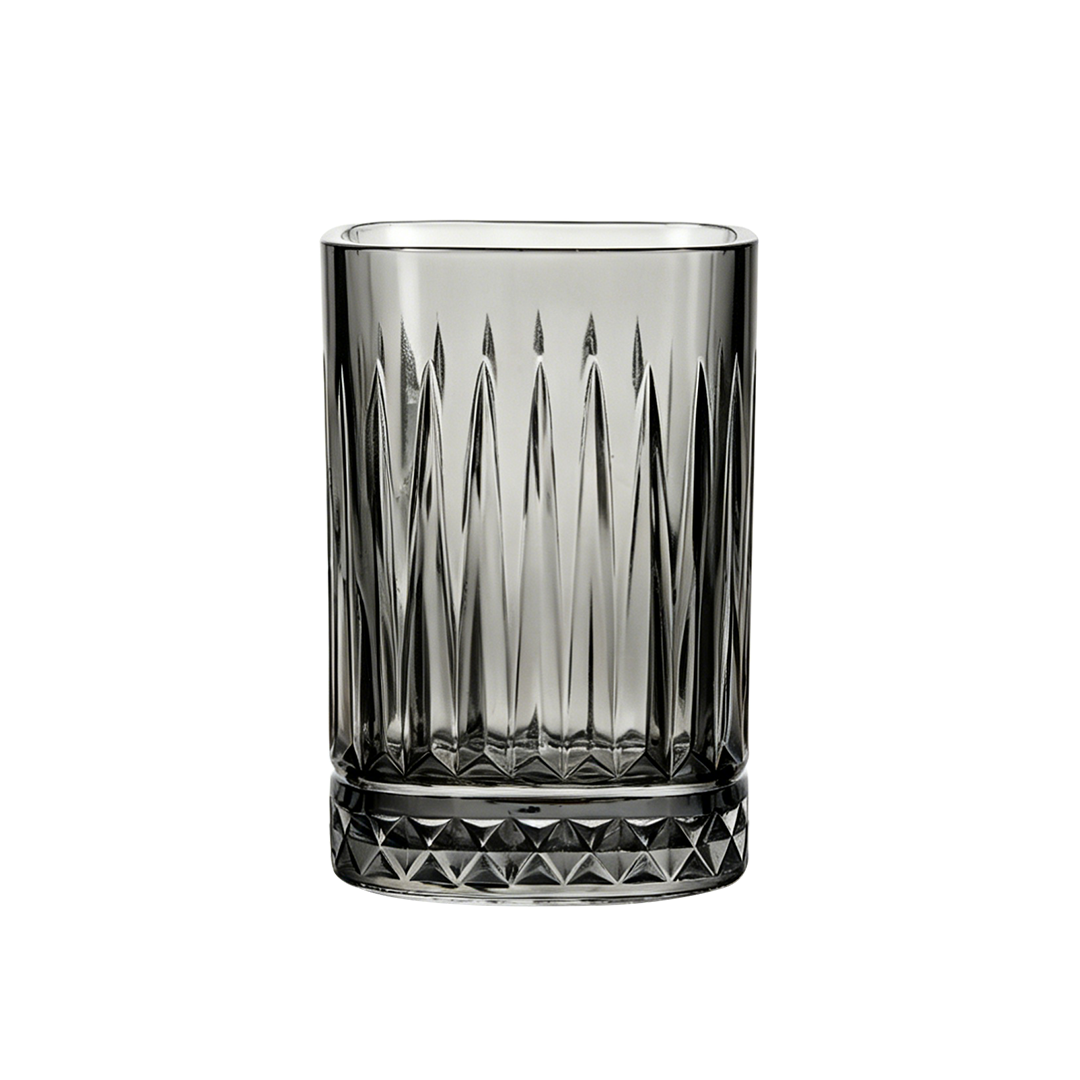 Forma Square Glass 270 Ml - Smoke Grey - Set Of 6 Pcs