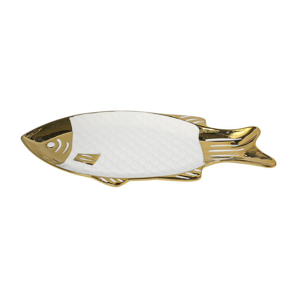 Porc Fish Shape Serving Platter 30 CM Set of 1 Pc