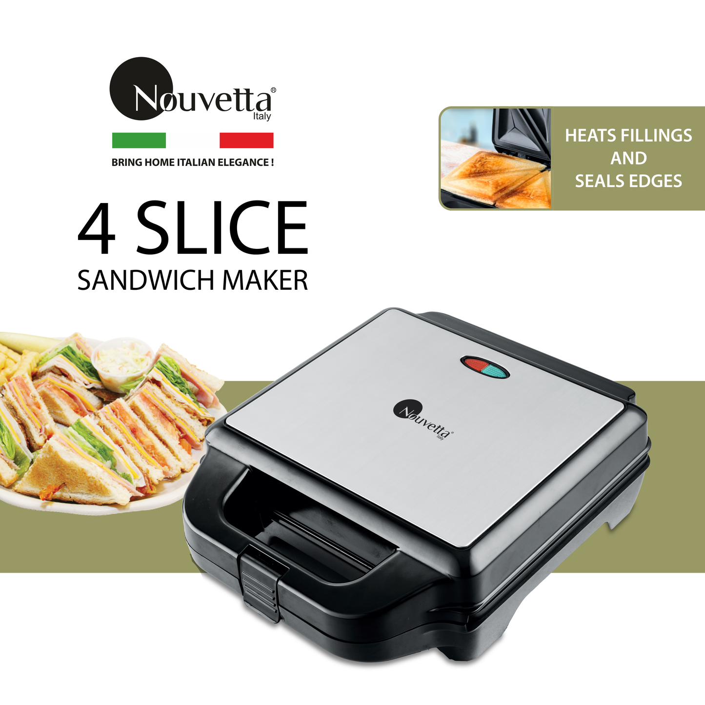 4 Slice Sandwich Toaster