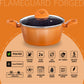 Flame Guard Forged Casserole with Lid - Copper 22 CM