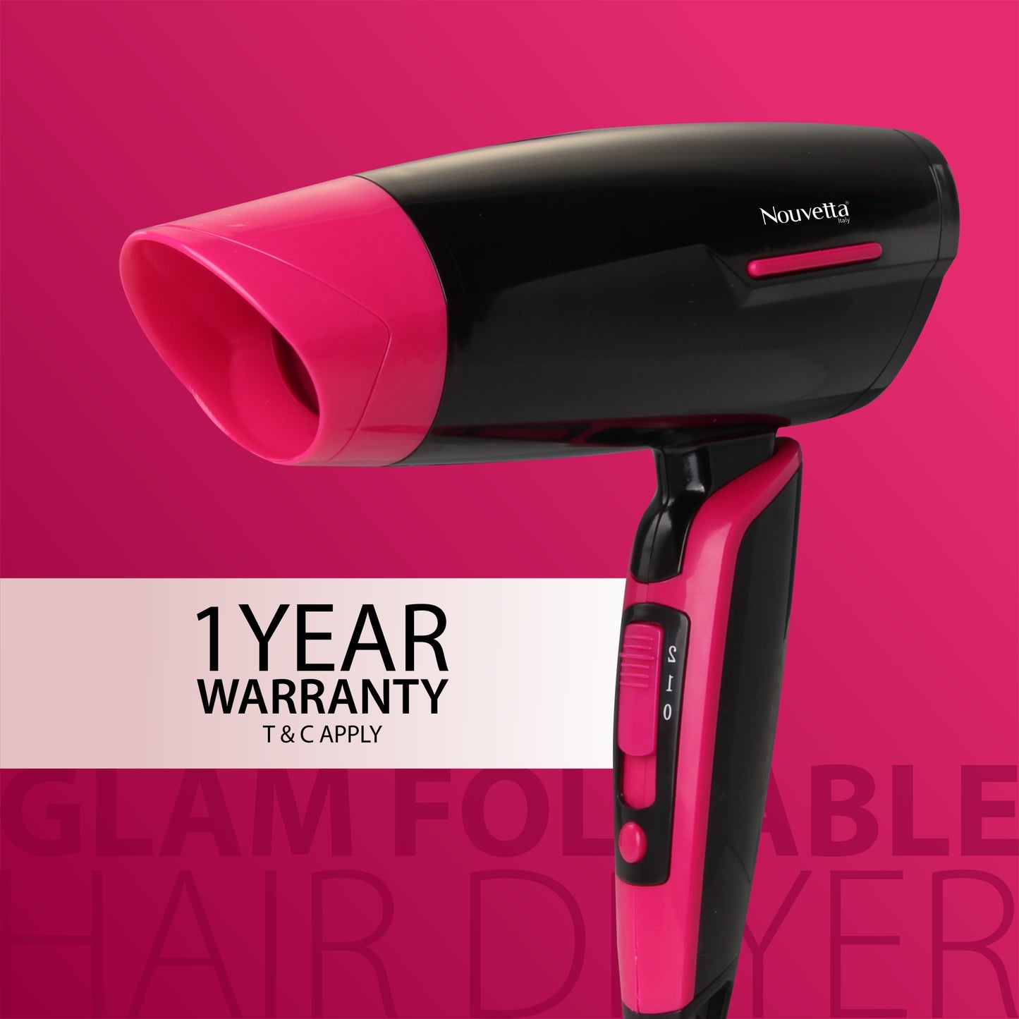 Glam Foldable Hair Dryer