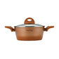 Flame Guard Forged Casserole with Lid - Copper 20 cm