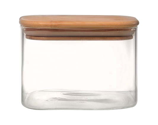 Vera Borosilicate Rectangle Jar 750 ML - 1 Pc