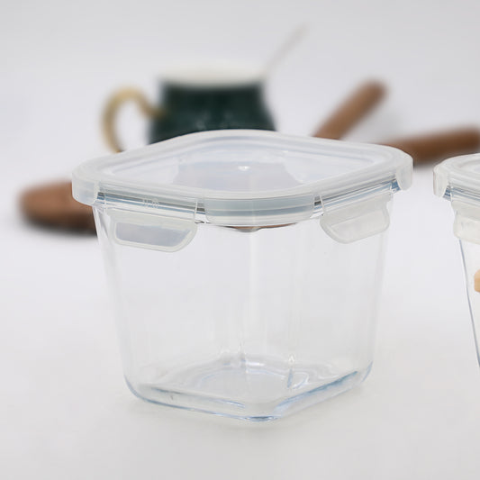 Parka Borosilicate Square Container 480 Ml - Set of 1 Pcs