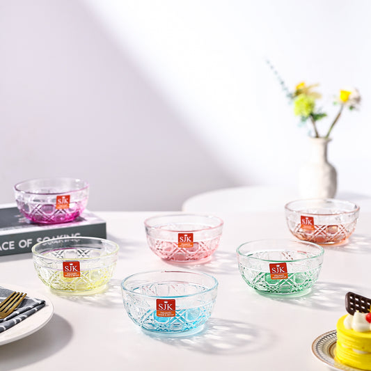 Baku Coloured Bowl 300 ML - Set of 6 Pcs