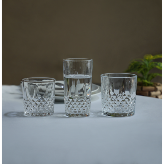 Sanjeev Kapoor - Paris Water Glass 290 ml - Set of 6 Pcs