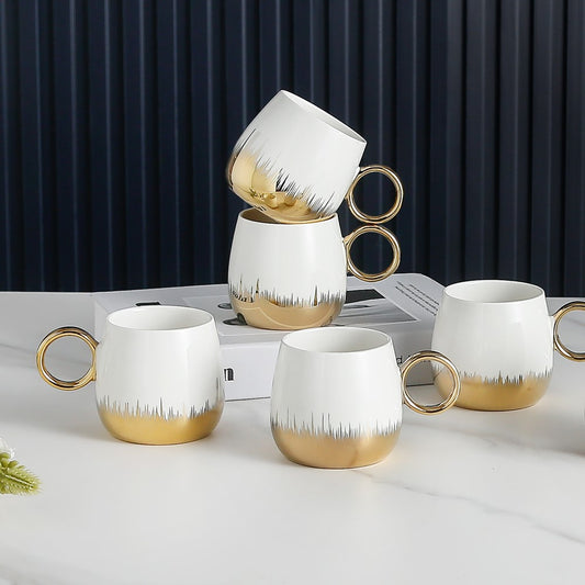 6 Pcs Mug Set - White