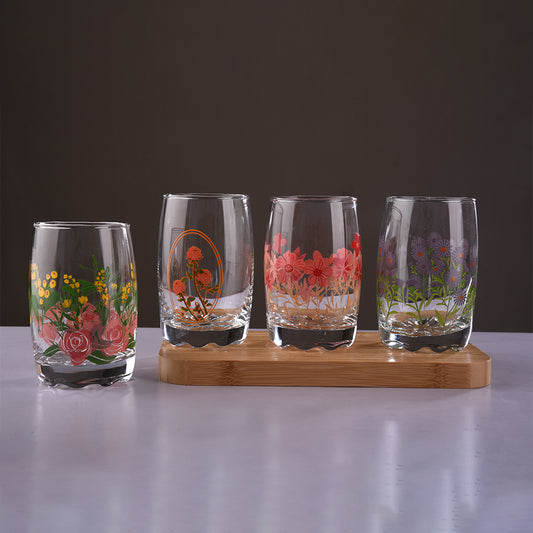 Decor Printed Juice Glass 265 ml - Set of 6 Pcs