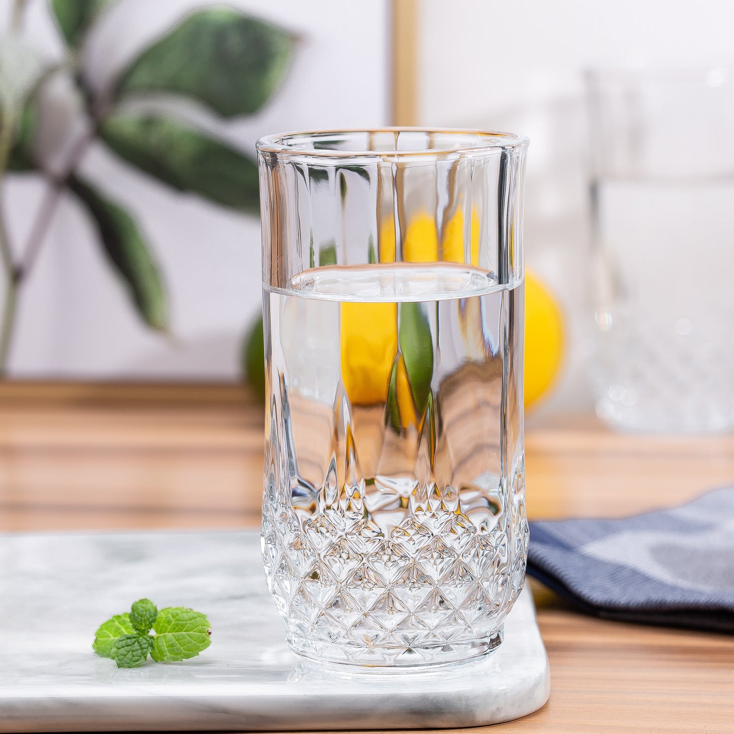 Diamond 6 Pcs Water Glass Set 290 Ml