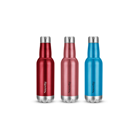 Barrel Double Wall Bottle - Pink / Blue / Red 500 ML