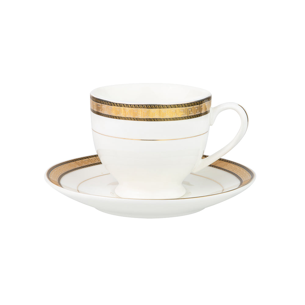 Cup & Saucer 180 Ml - Set Of 12 Pcs