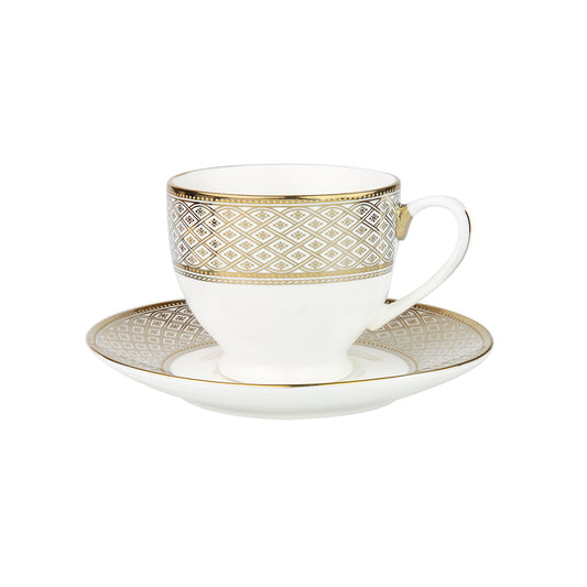 Cup & Saucer 180 Ml - Set Of 12 Pcs