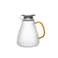 Textured Borosilicate Jug with Metal Lid and Colorful Handle - 1.8 L, Set of 1 PC