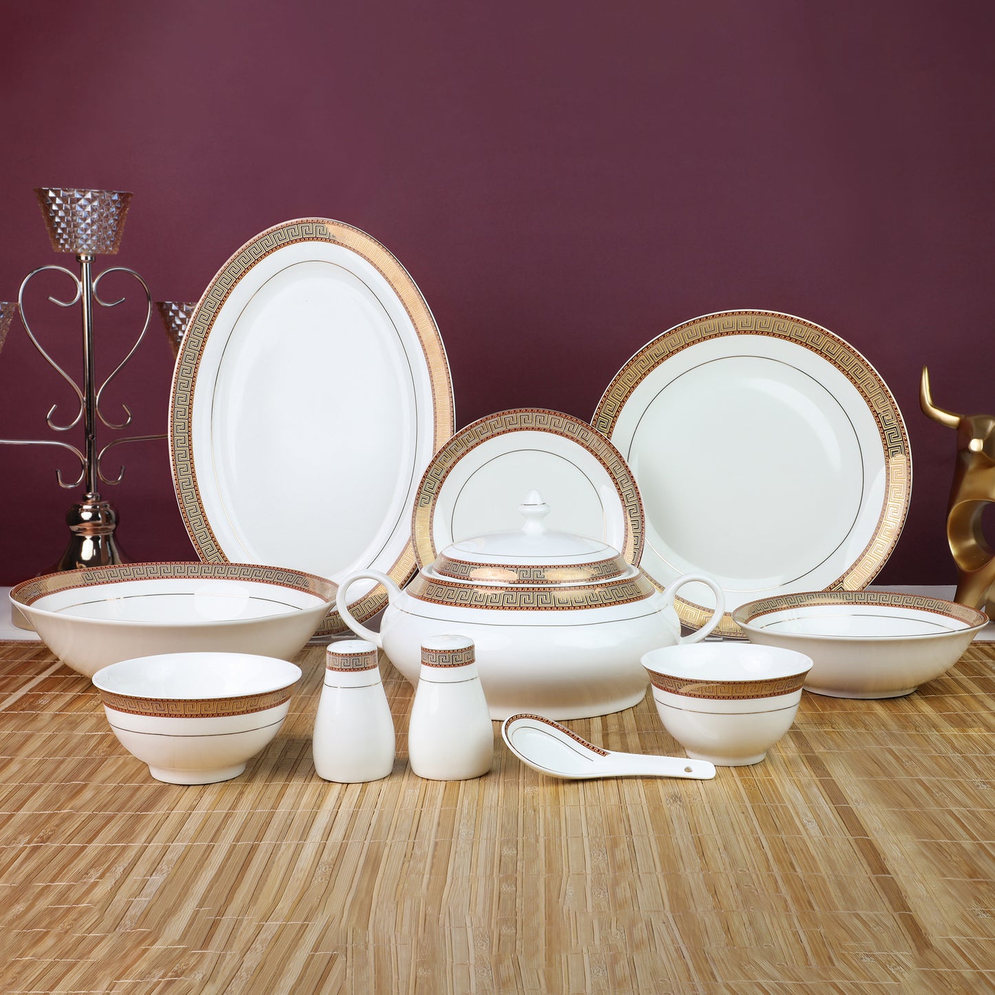 Round Bonechina Dinner Set of 38Pcs