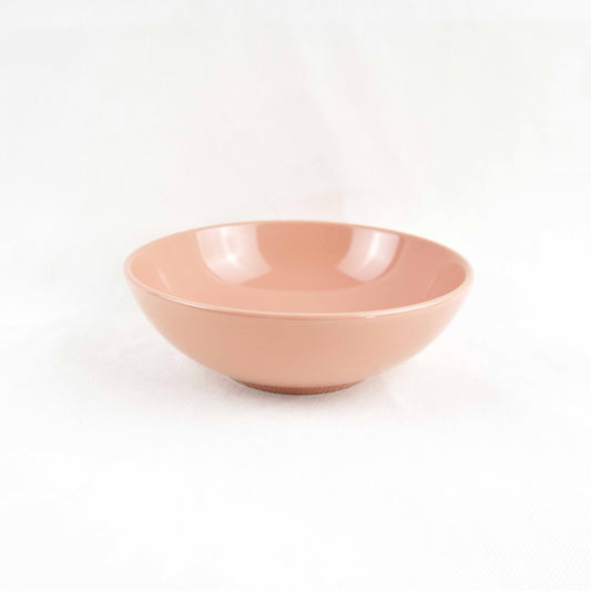 Sango Coupe Shape Serving Bowl 7" Set of 1 Pc - Pink Glossy