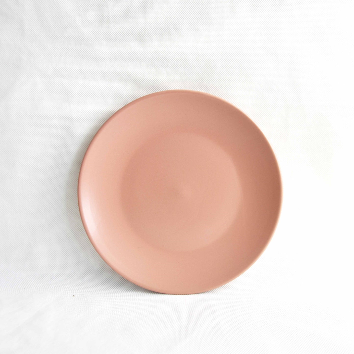 Sango Coupe Shape Quarter Plate 8" Set of 1 Pc - Pink Matt