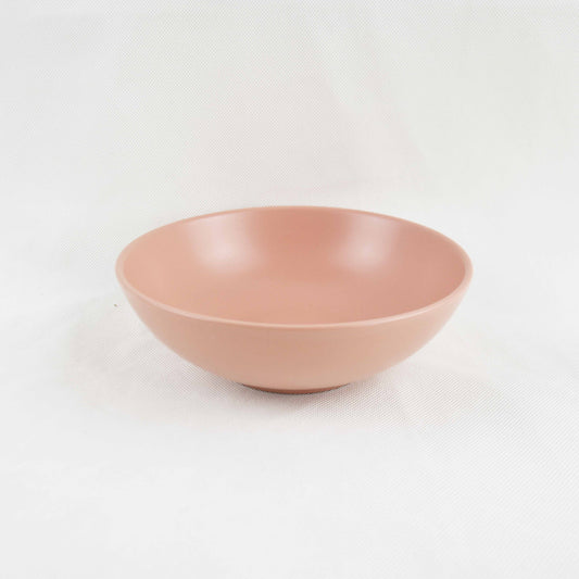 Sango Coupe Shape Serving Bowl 7" Set of 1 Pc - Pink Matt