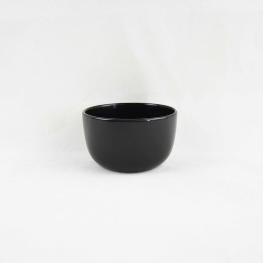 Zoro Straight Shape Veg Bowl 4" Set of 1 Pc - Black Glossy