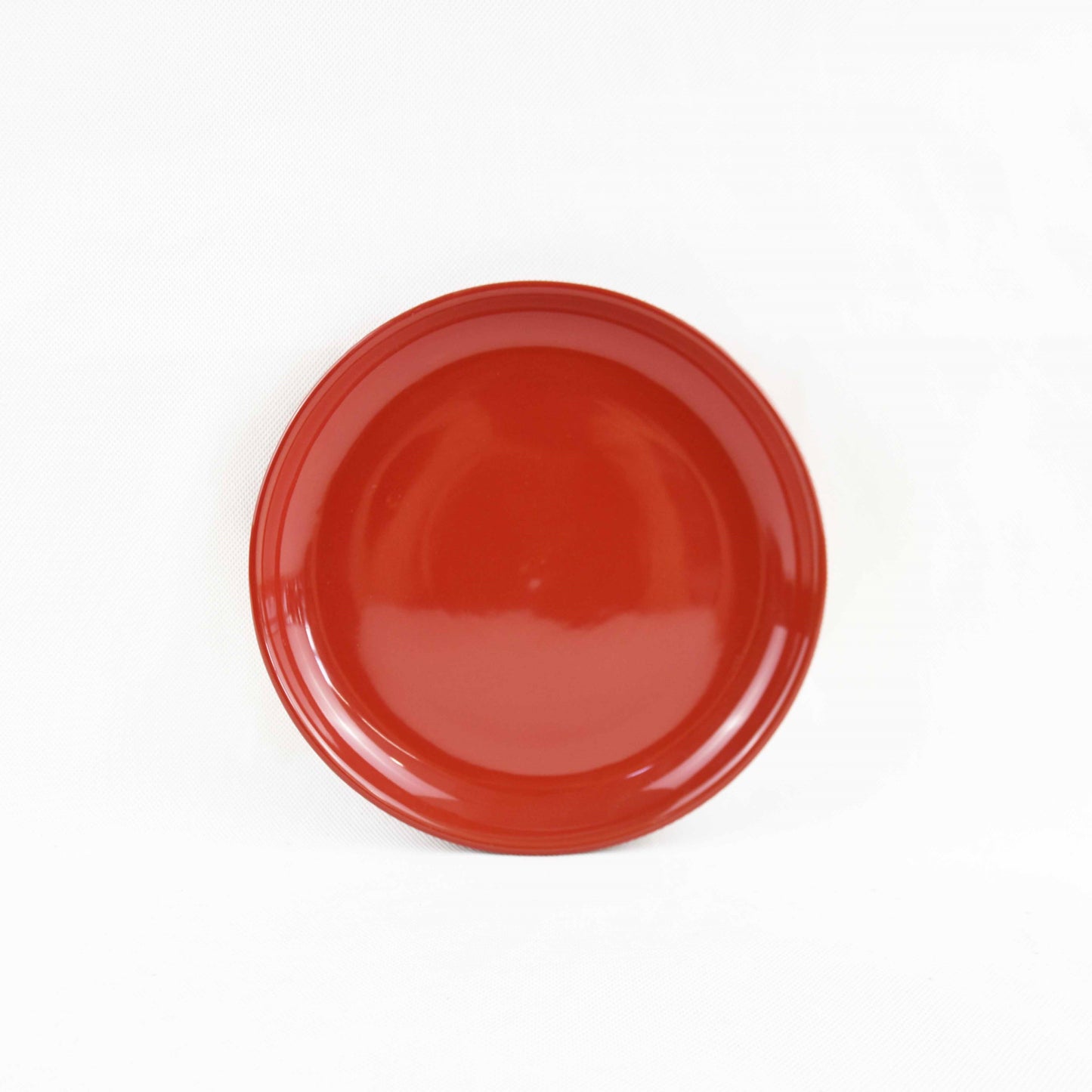 Zoro Straight Shape Quarter Plate 8" Set of 1 Pc - Red Glossy