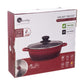 Diecast 1 Pc Kadai with Lid - Red & Black 26 cm