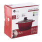 Galaxy Diecast 1 Pc Casserole with Lid - Red & Black 20 CM