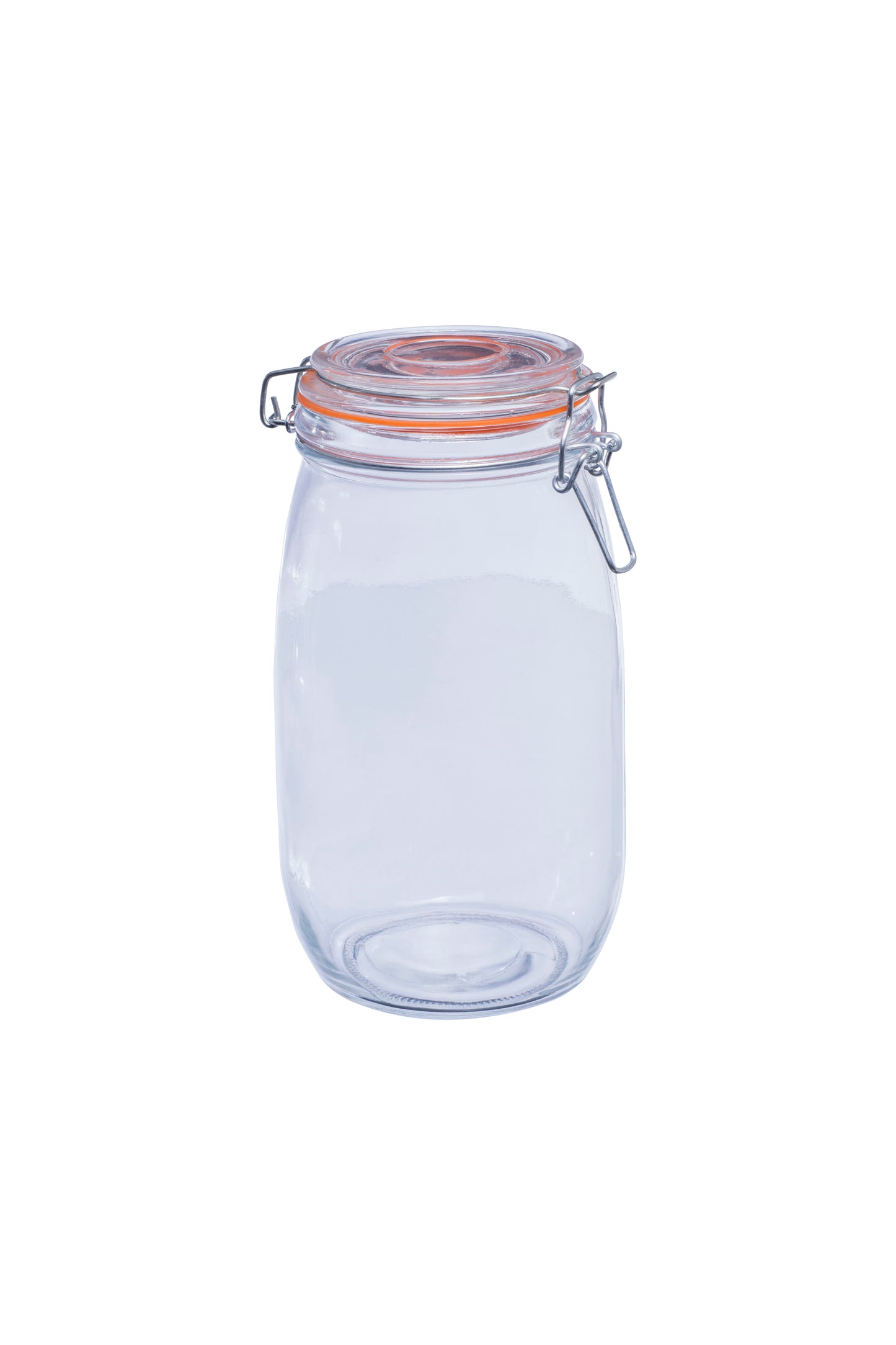 Clip Lock Round Container Orange 1.5 L - Set of 1 Pc