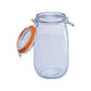 Clip Lock Round Container Orange 1.5 L - Set of 1 Pc